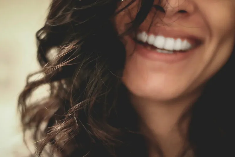 Close-up of a relaxed smile